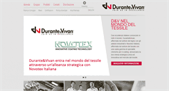 Desktop Screenshot of durante-vivan.com